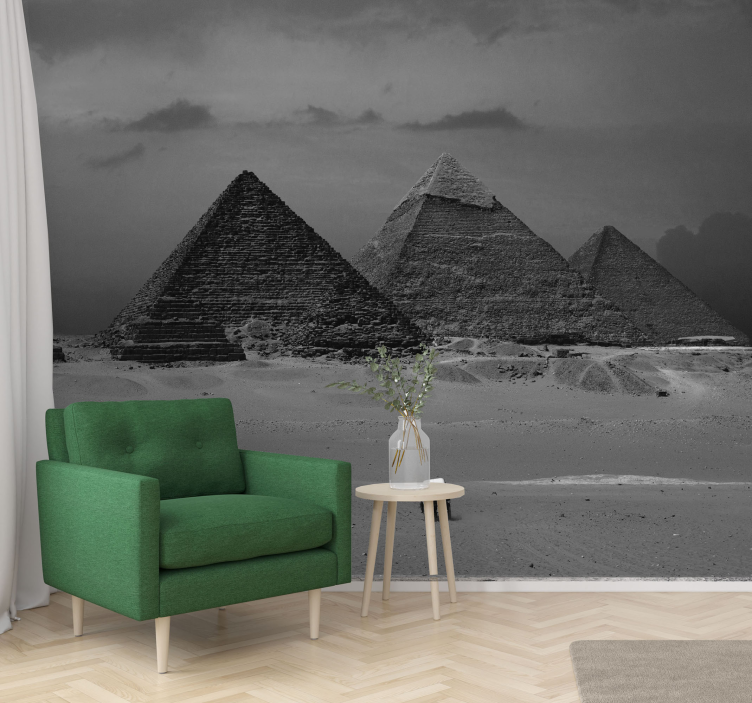 Hall pyramids of Egypt Desert Wall Mural - TenStickers