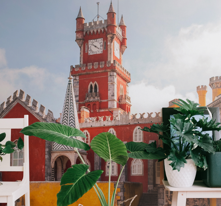 Historic Red Tower city wall mural - TenStickers