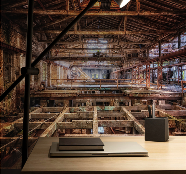 Industrial Building Interior modern wall mural - TenStickers