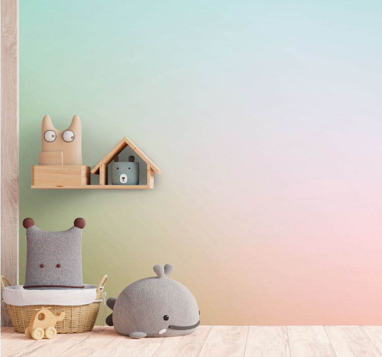 "Kawaii" Style pastel Abstract Wall Murals - TenStickers