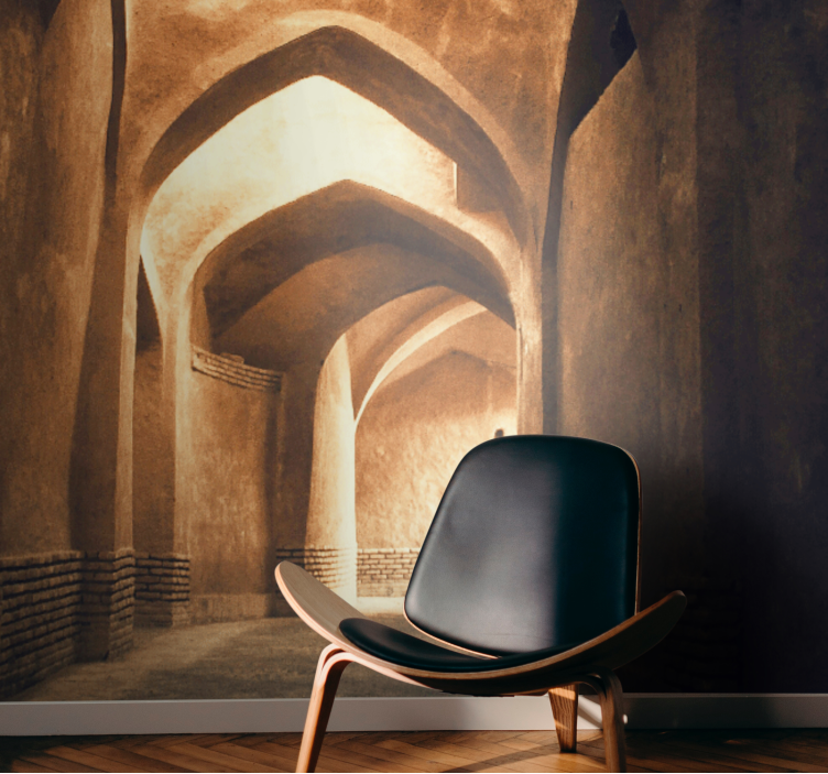 Landscape mural wallpaper ancient archways passage - TenStickers