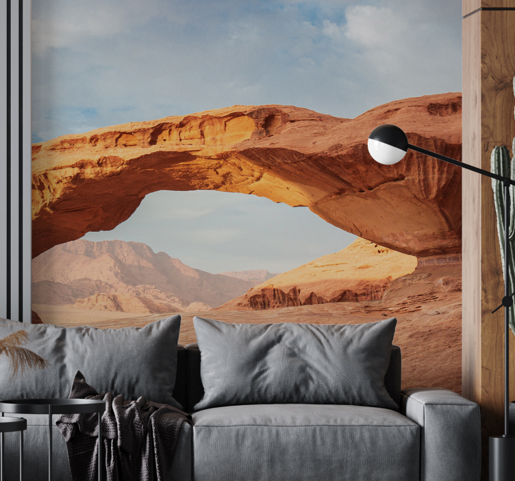 Landscape mural wallpaper desert arch landscape - TenStickers