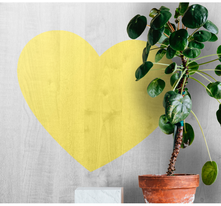 Love wall mural heart icon - TenStickers