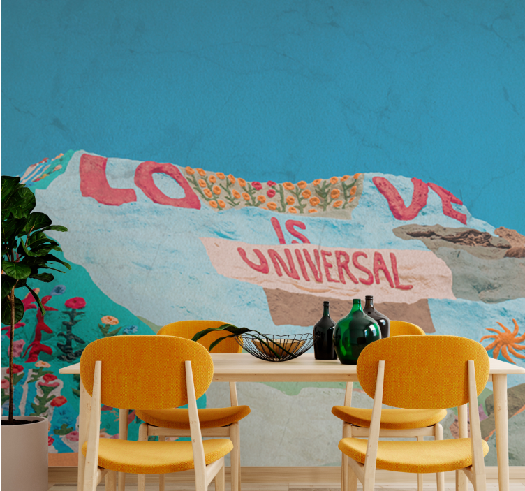 Love wall mural love is universal - TenStickers