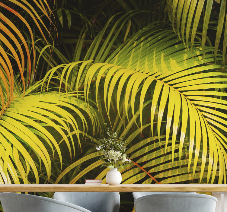 Lush Greenery Display nature wall mural - TenStickers