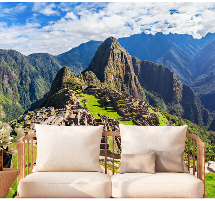 Machu Picchu Landscape city wall mural - TenStickers