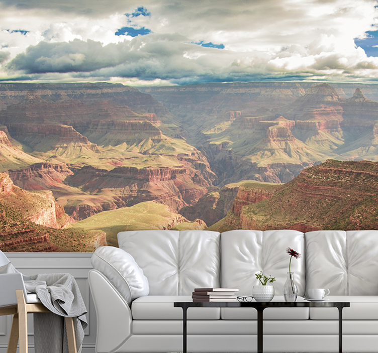 Majestic Canyon View landscape mural wallpaper - TenStickers