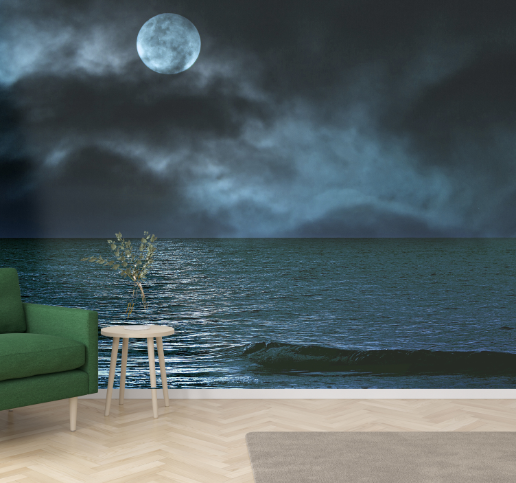 Moonlit Seascape sea mural - TenStickers