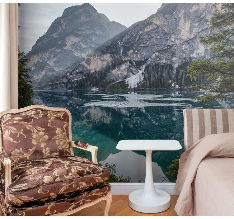 Mountain and lake Marriage Wall Murals - TenStickers