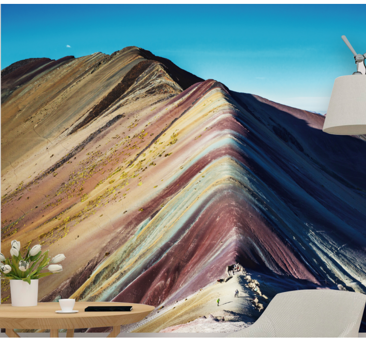 Mountain wall mural vibrant mountain range - TenStickers
