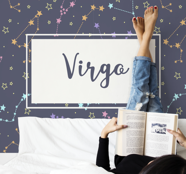 Mural quote virgo celestial design - TenStickers