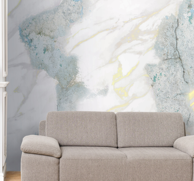 Natural blue rock wall mural - TenStickers