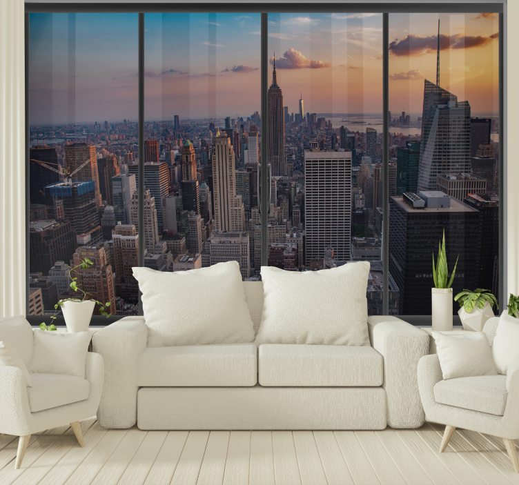 New York window with views new york wall mural - TenStickers