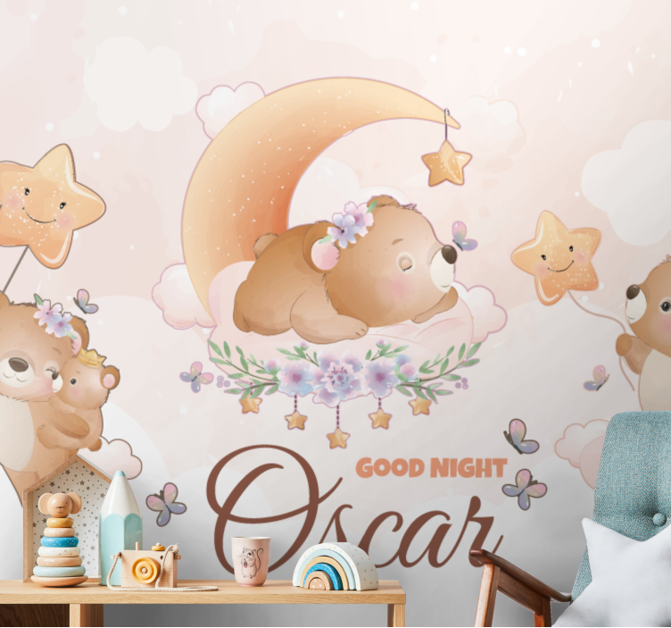 Nursery mural sleepy bear collection - TenStickers