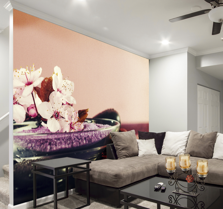 Orchid Blossom Close-Up orchid mural - TenStickers