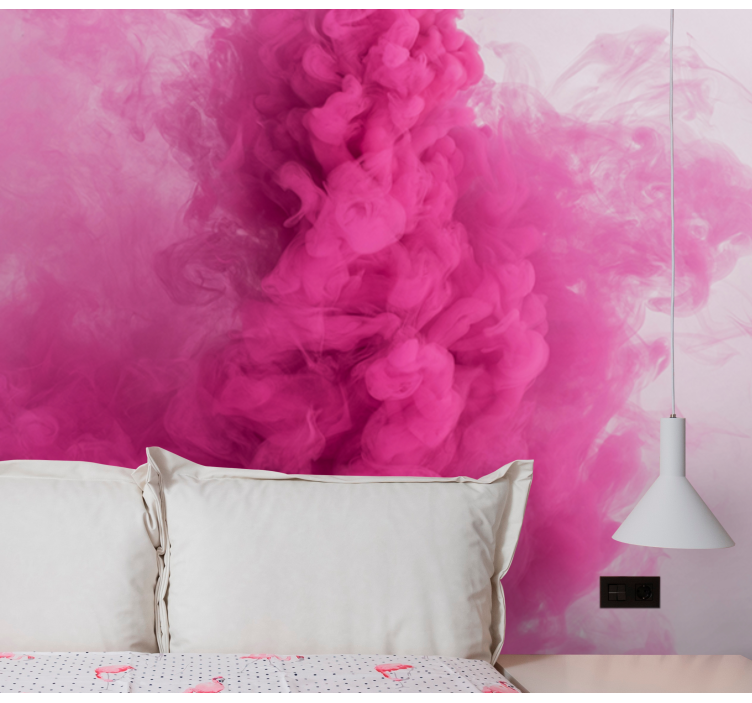 Pink smoke effect Marriage Wall Murals - TenStickers