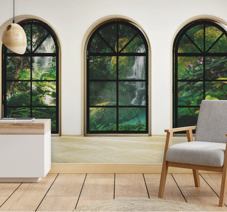 Rainforest Window Forest Wall Mural - TenStickers