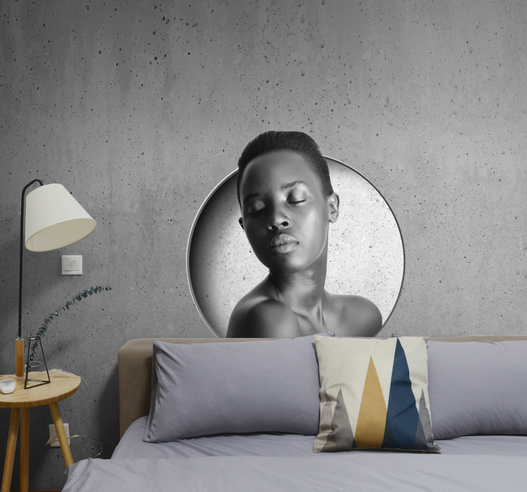 Raw concrete customizable custom wall mural - TenStickers