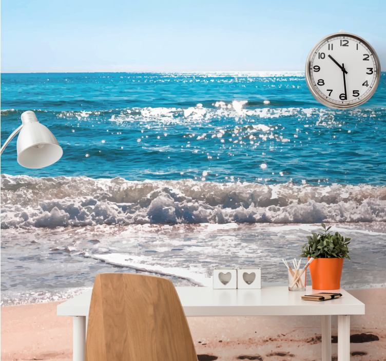 Sea mural coastal serenity - TenStickers