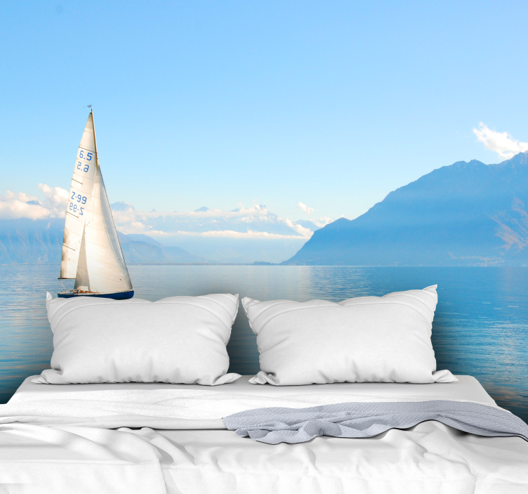 Sea mural sailing on water - TenStickers