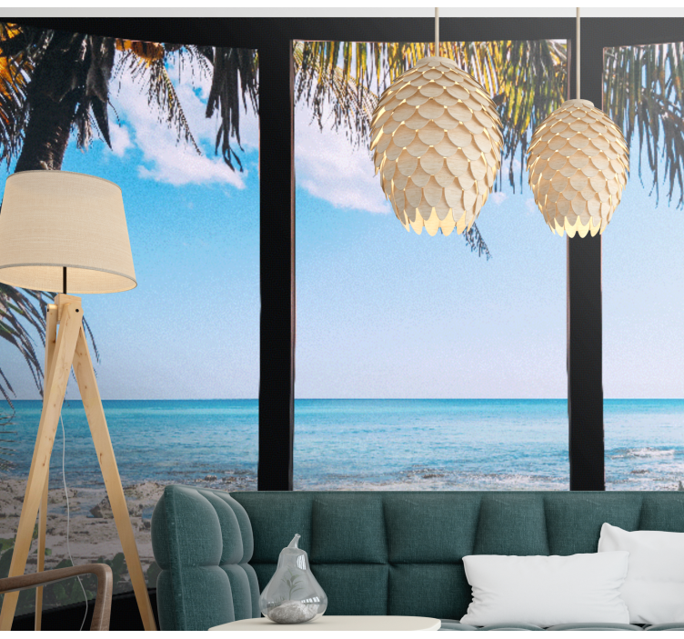 Sea mural tranquil ocean view - TenStickers