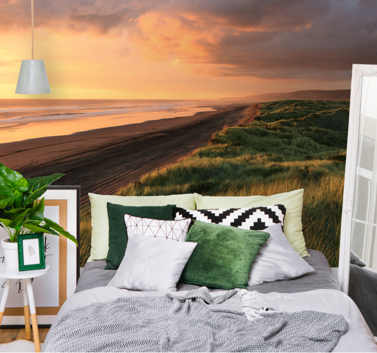 Seaside sunset harmony sea mural - TenStickers