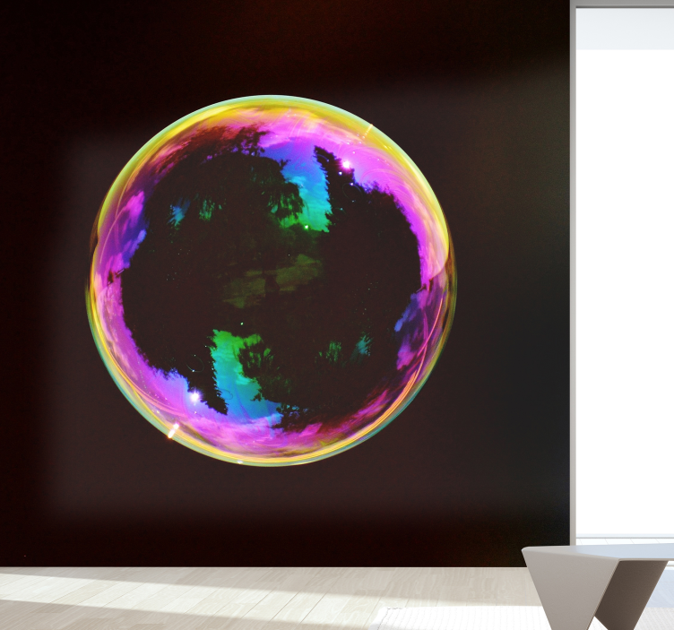 Soap Bubble modern wall mural wallpaper - TenStickers