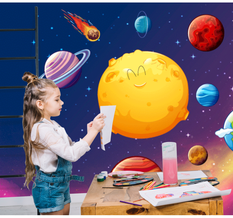 Solar System for kids Kids wall Murals - TenStickers