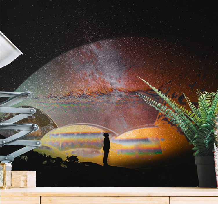 Space mural cosmic landscape adventure - TenStickers