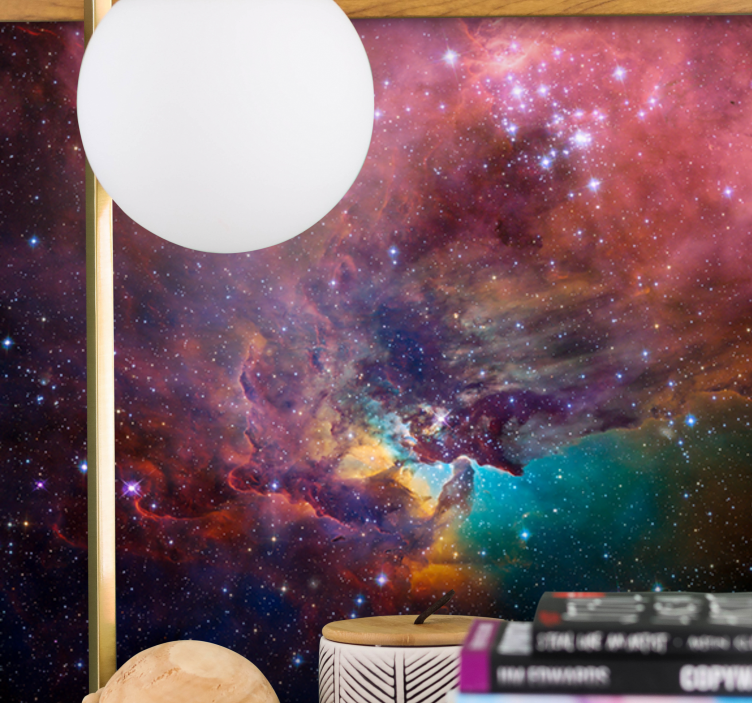 Space mural cosmic nebula scene - TenStickers