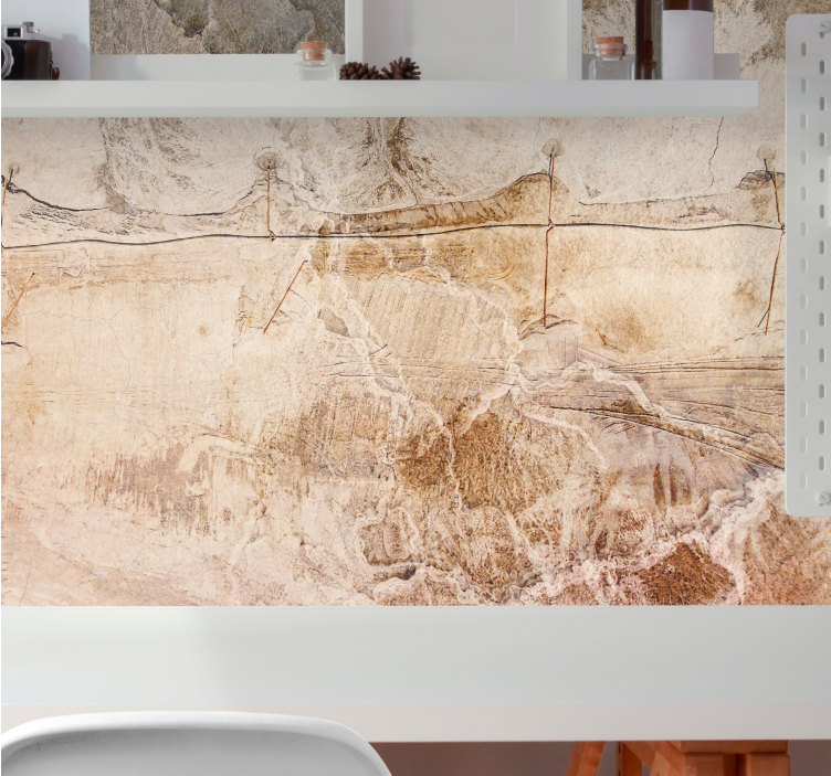 Stone wall mural with natural texture design - TenStickers