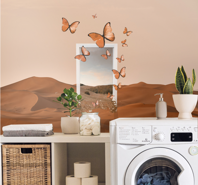 Surreal desert landscape Classic Art Wall Mural - TenStickers
