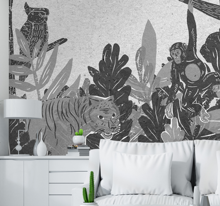 Tangled Jungle Kids wall Murals - TenStickers