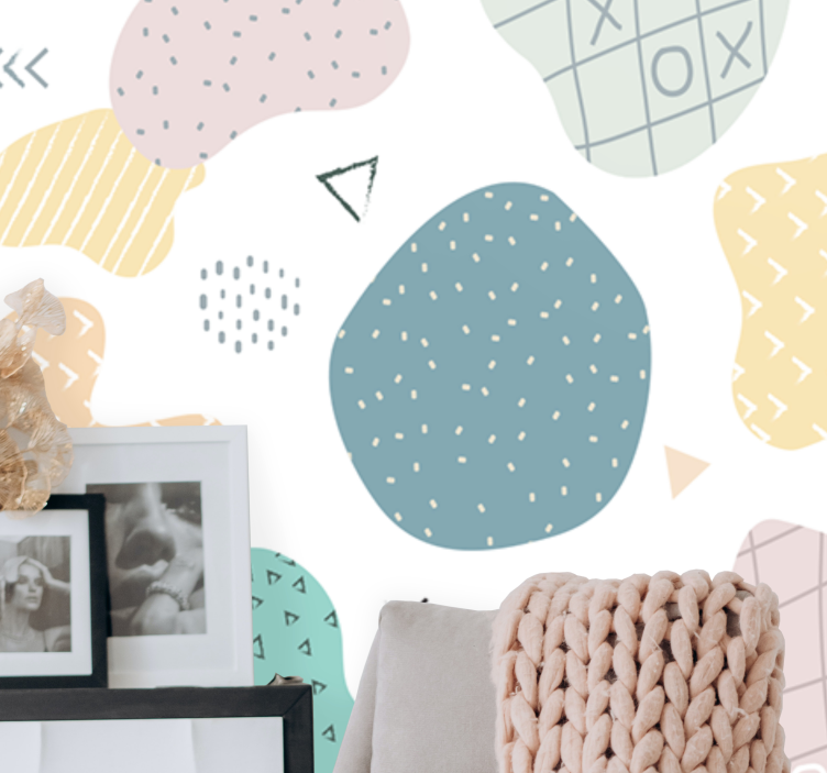 Texture wall mural abstract pattern design - TenStickers