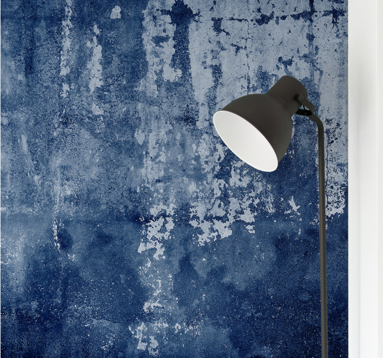 Texture wall mural textured blue surface - TenStickers
