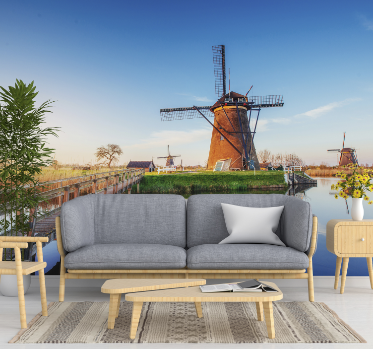 Typical Dutch landscape wall mural - TenStickers