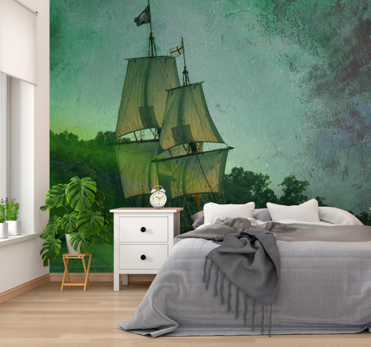 Vehicle mural sailing ship - TenStickers