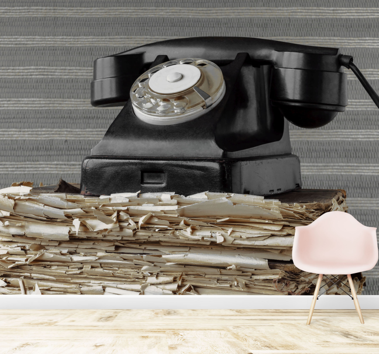 Vehicle mural vintage telephone classic - TenStickers