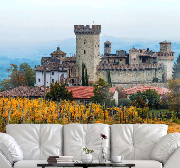 Vineyards in Emilia-Romagna nature wall mural - TenStickers