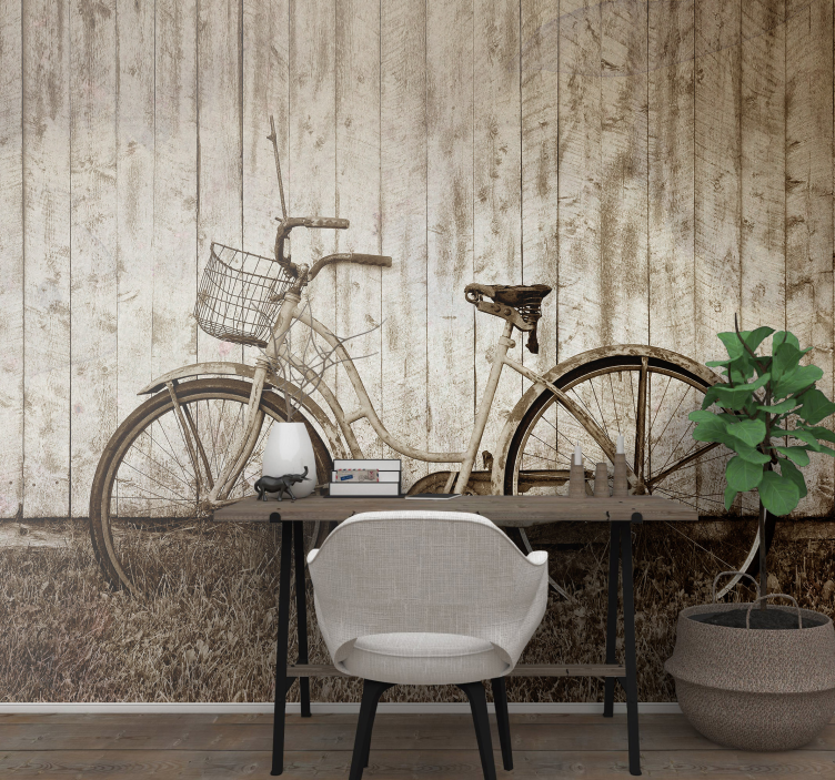 vintage bike vintage wall mural - TenStickers