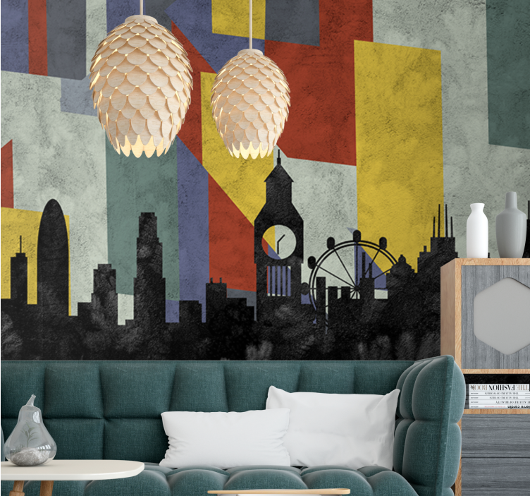 Vintage London city London Wall Mural - TenStickers