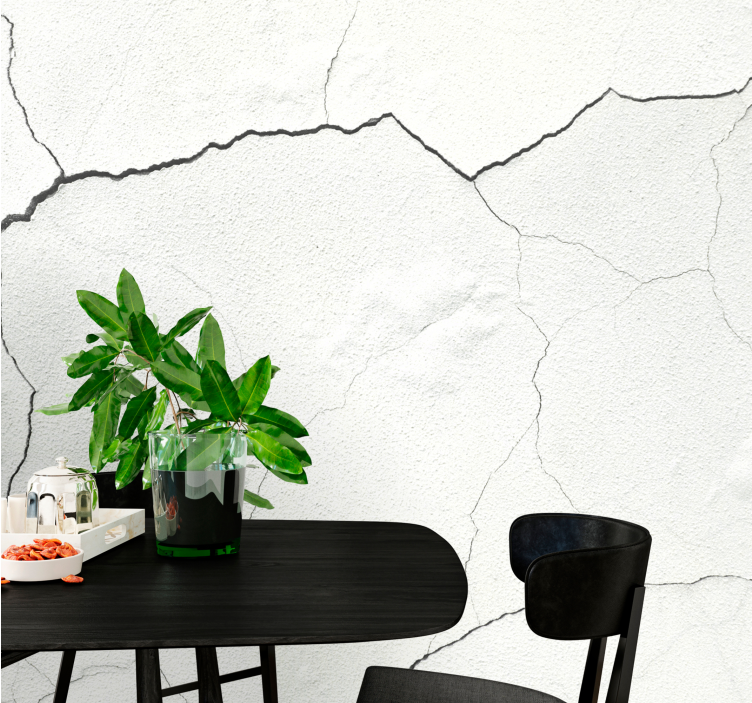 Wall mural cracked surface design - TenStickers