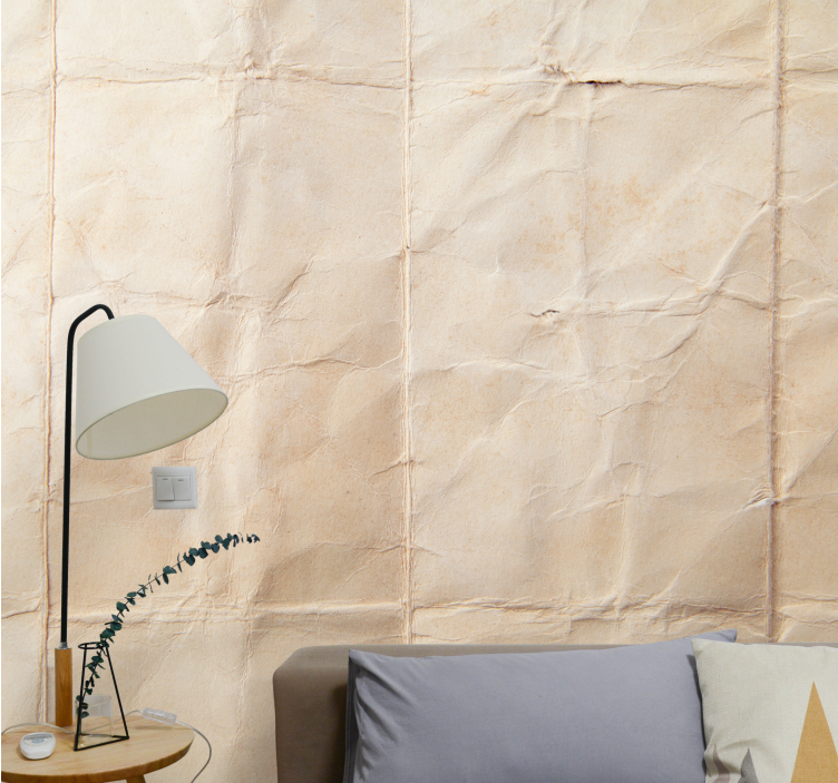 Wall mural crinkled paper texture design - TenStickers