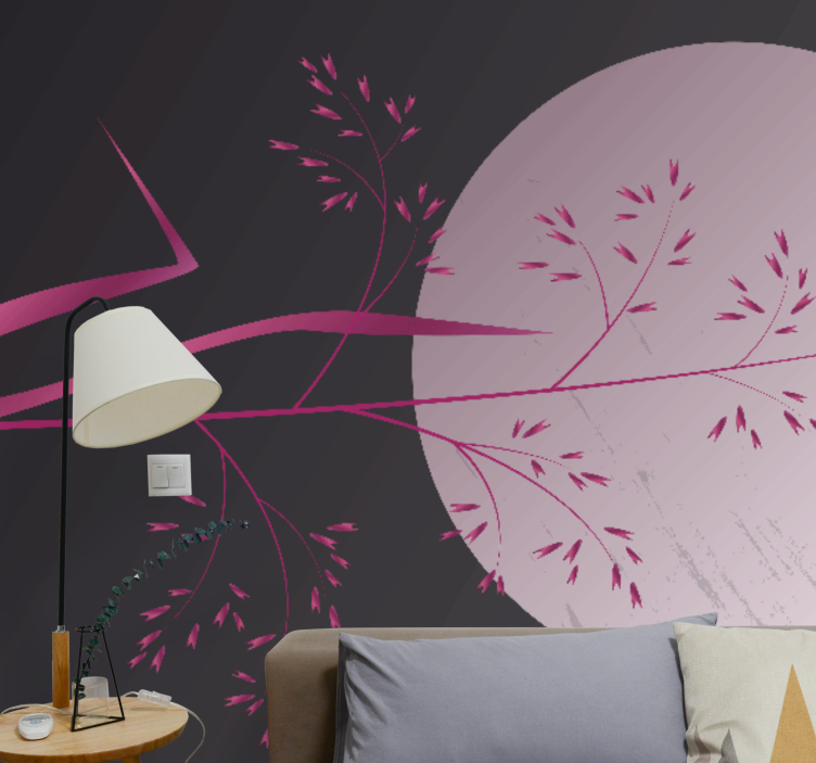 Zen wall mural serene botanical design - TenStickers