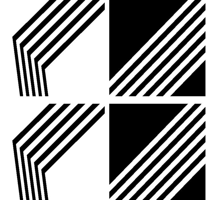 Modern stripes modern coaster - TenStickers