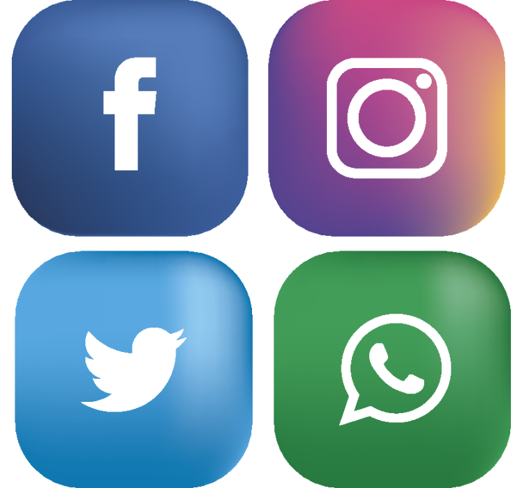 Social media geek coasters - TenStickers