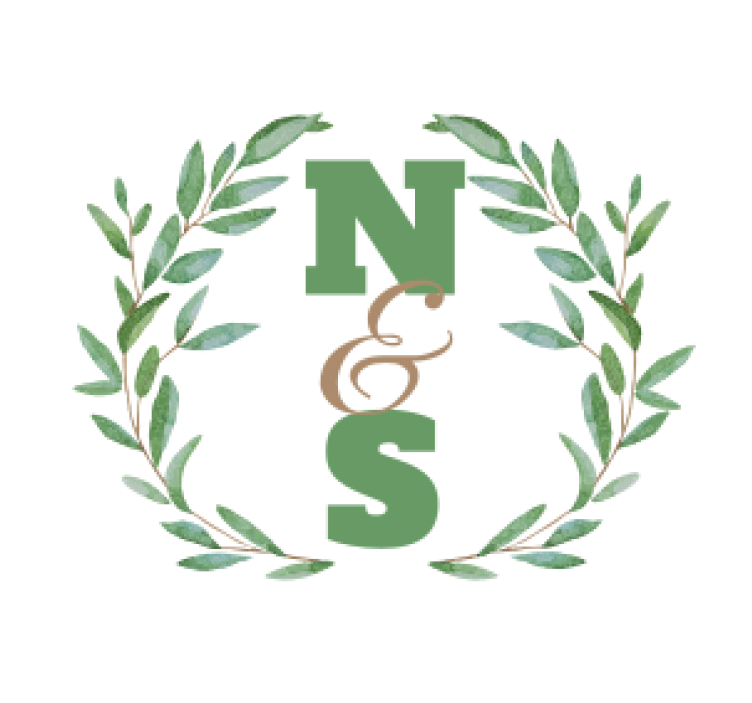 Personalised coasters initials inside leaf wreath - TenStickers