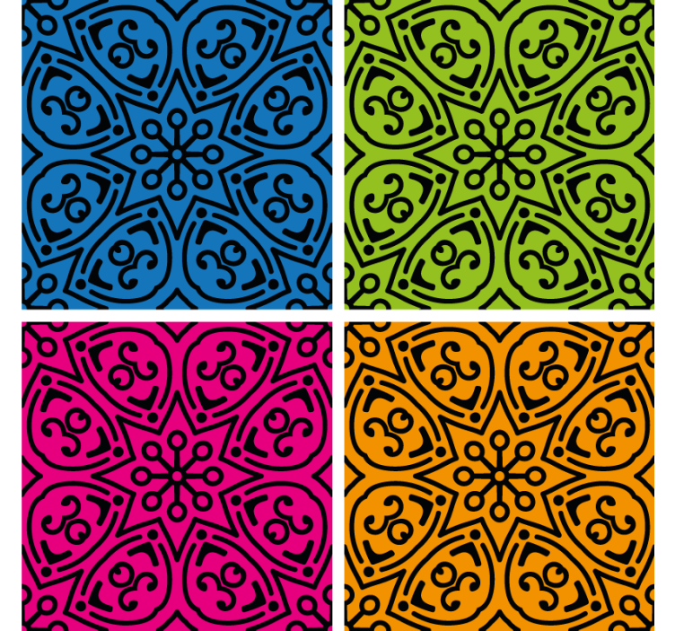 Beer mats with bold patterned designs - TenStickers