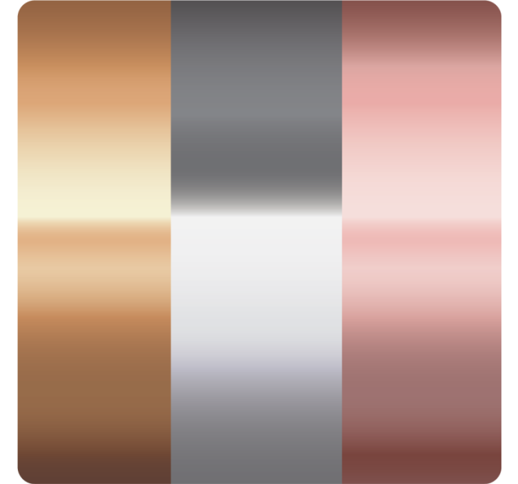 Metallic gradient stripes coasters - TenStickers