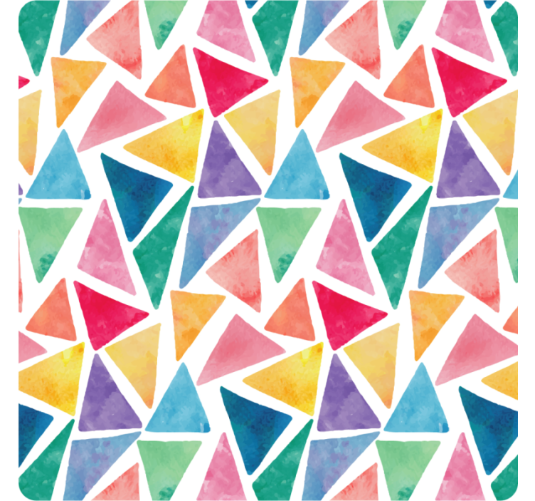 Coasters colorful triangular design - TenStickers